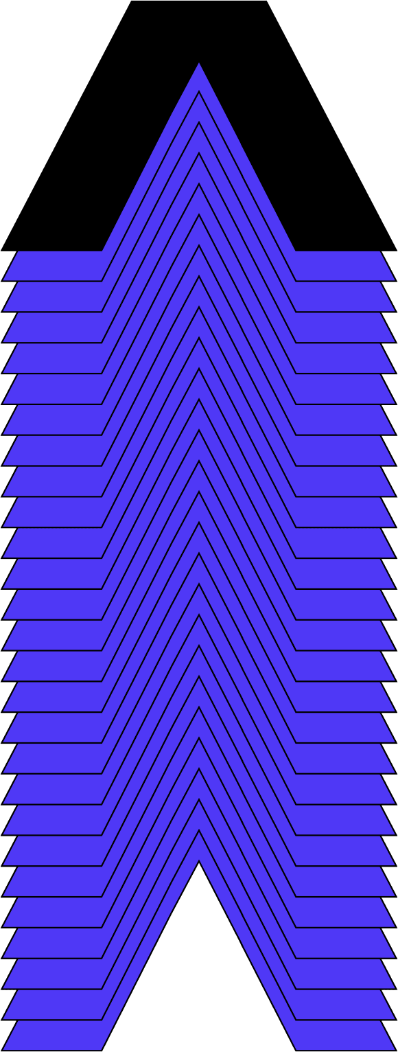 The Altro arrow mark, stacked